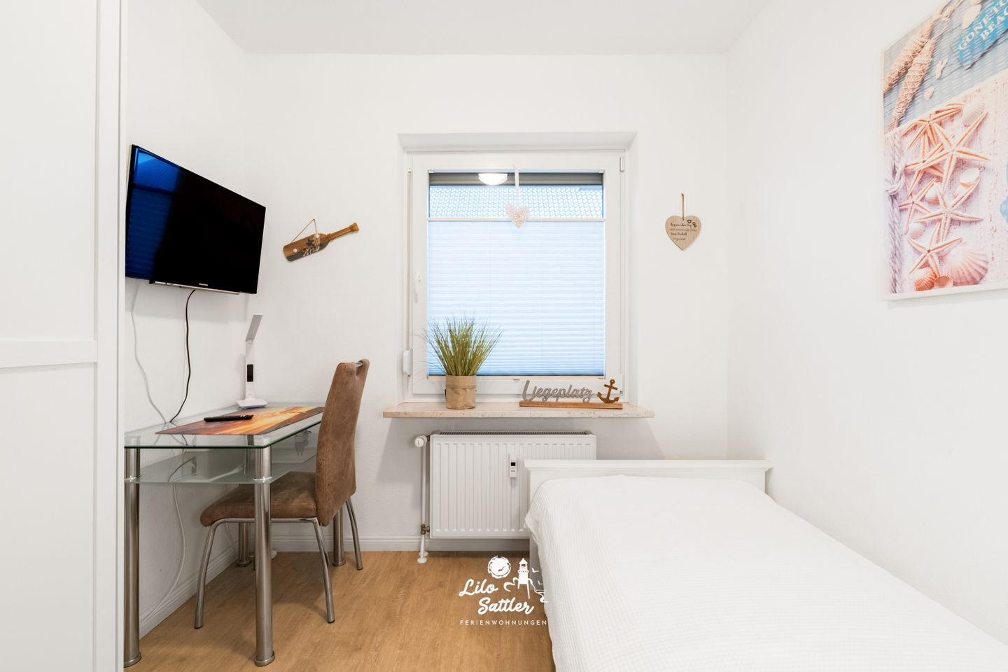 Ferienwohnung  "Küstenherz", Schlafzimmer 2