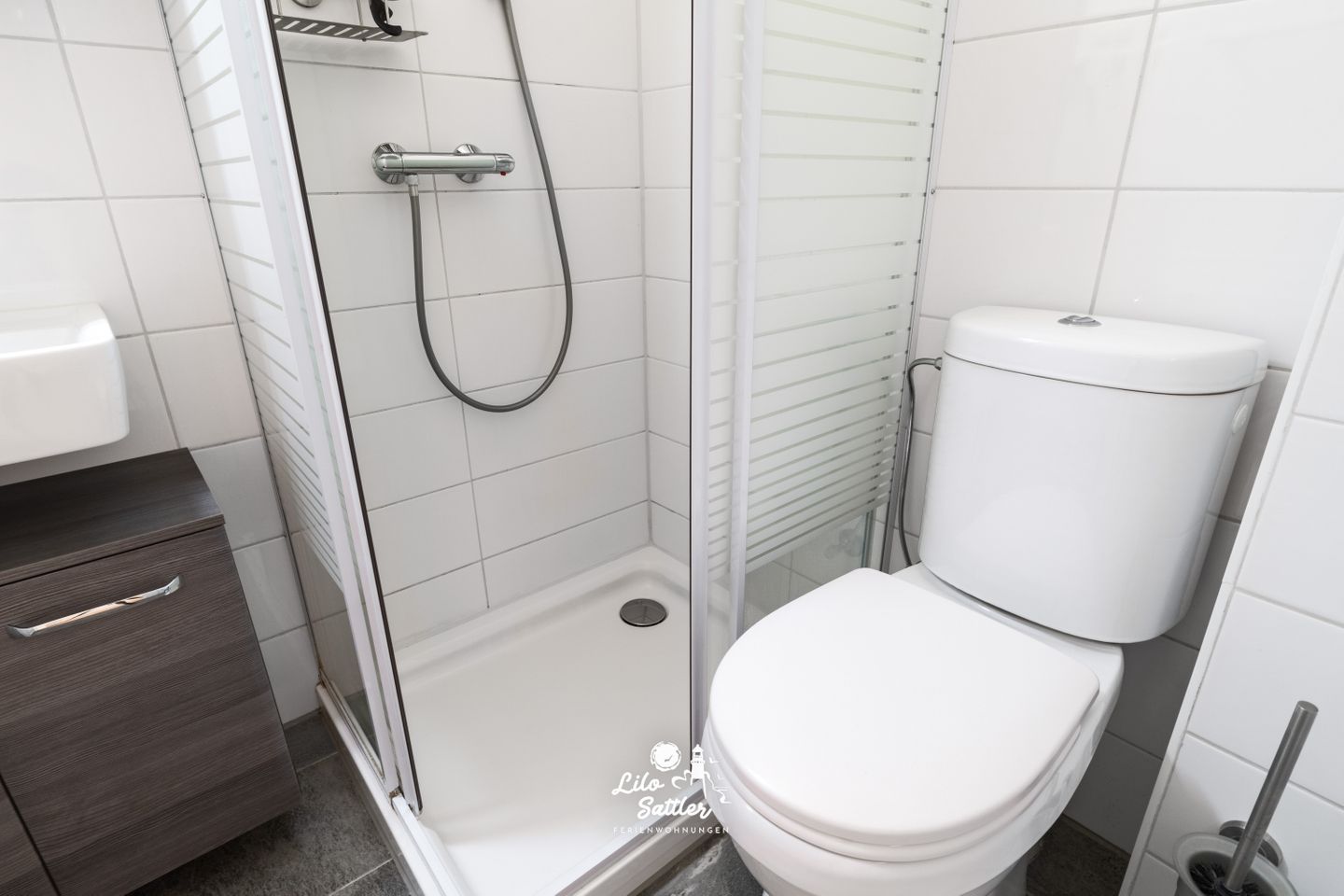 Ferienwohnung  "Küstenherz", Duschbad