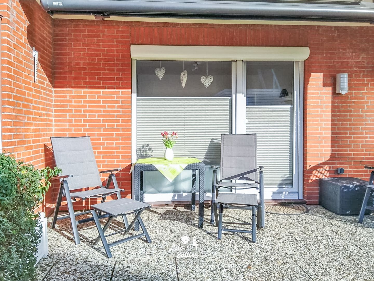 Ferienwohnung  "Küstenherz", Terrasse