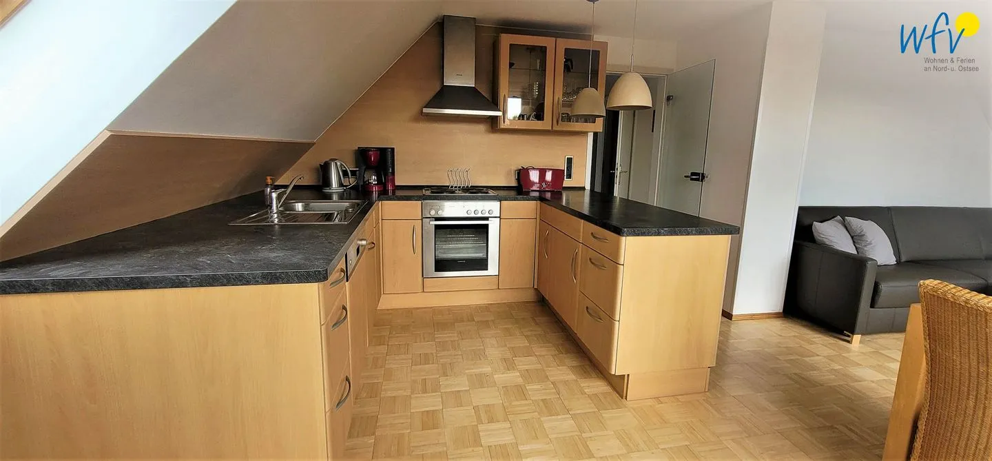 Fuhrmannshof Ferienwohnung Amke Juist - Küche / Küchenzeile