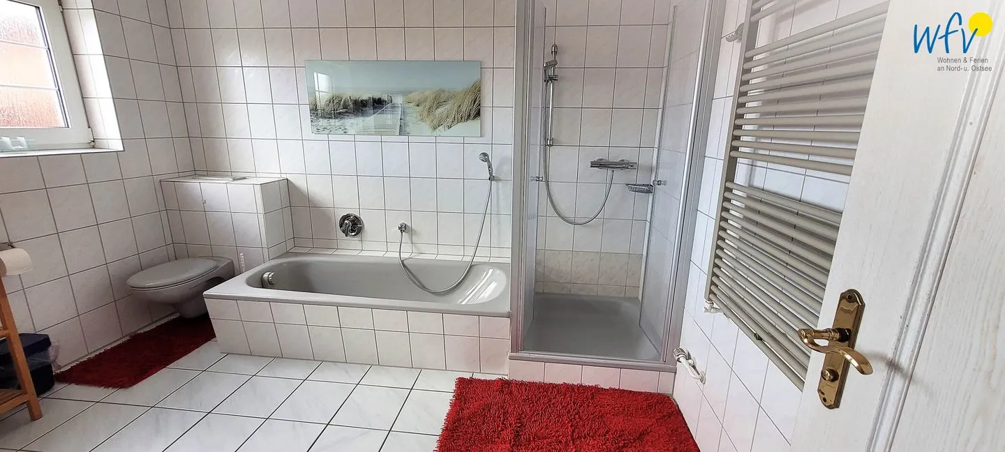 Fuhrmannshof Ferienwohnung Cassen Juist - Badezimmer