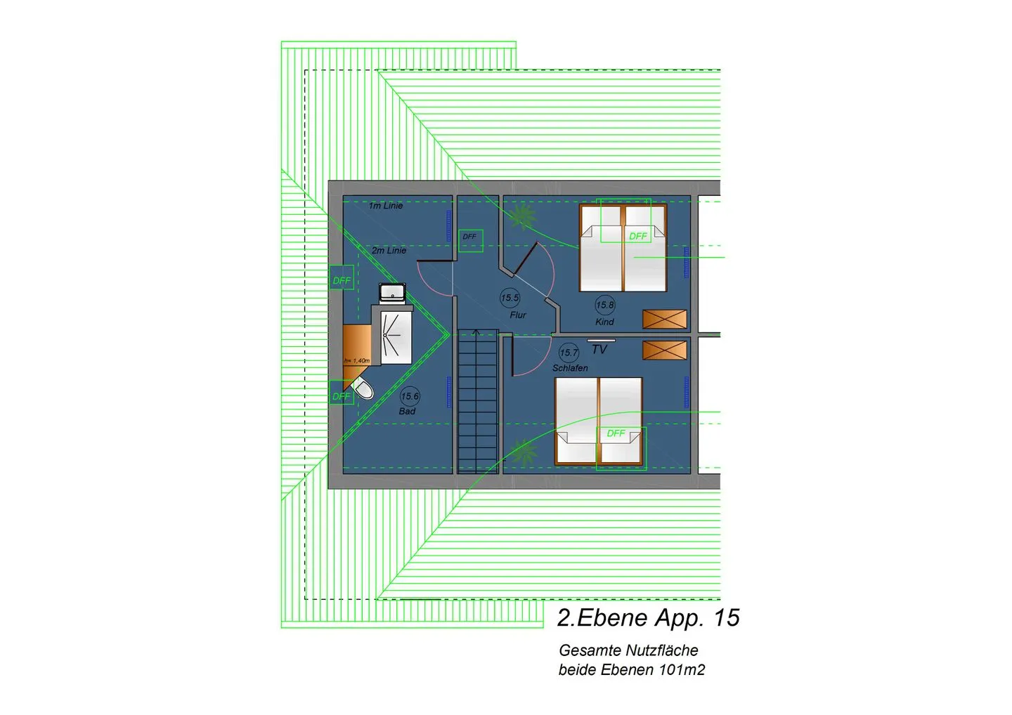 Wohnung 15 - Suite Bragi Lobbe - Grundriss