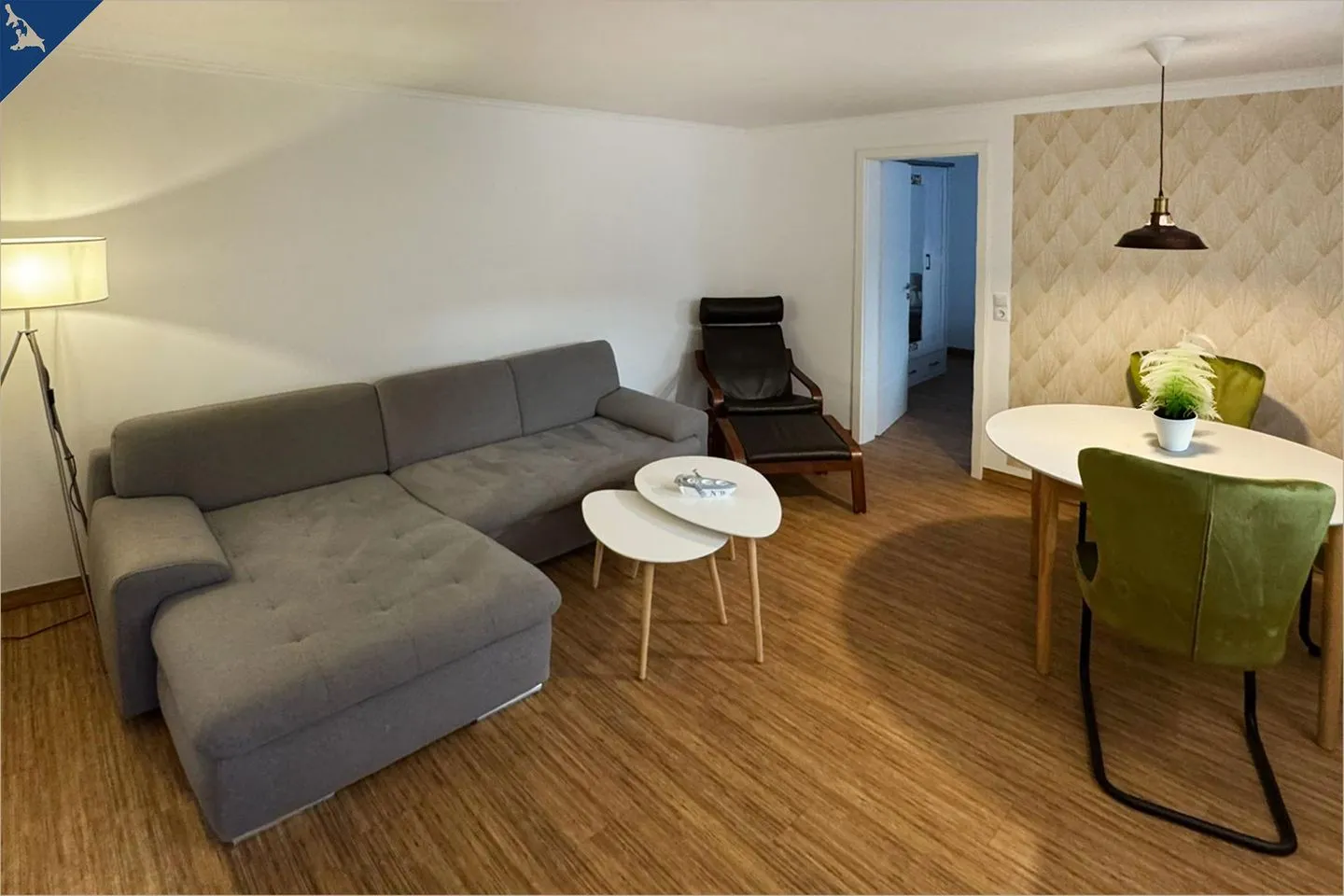 Uns Schilfhus App. Strandgut Ostseebad Heringsdorf - Wohnzimmer
