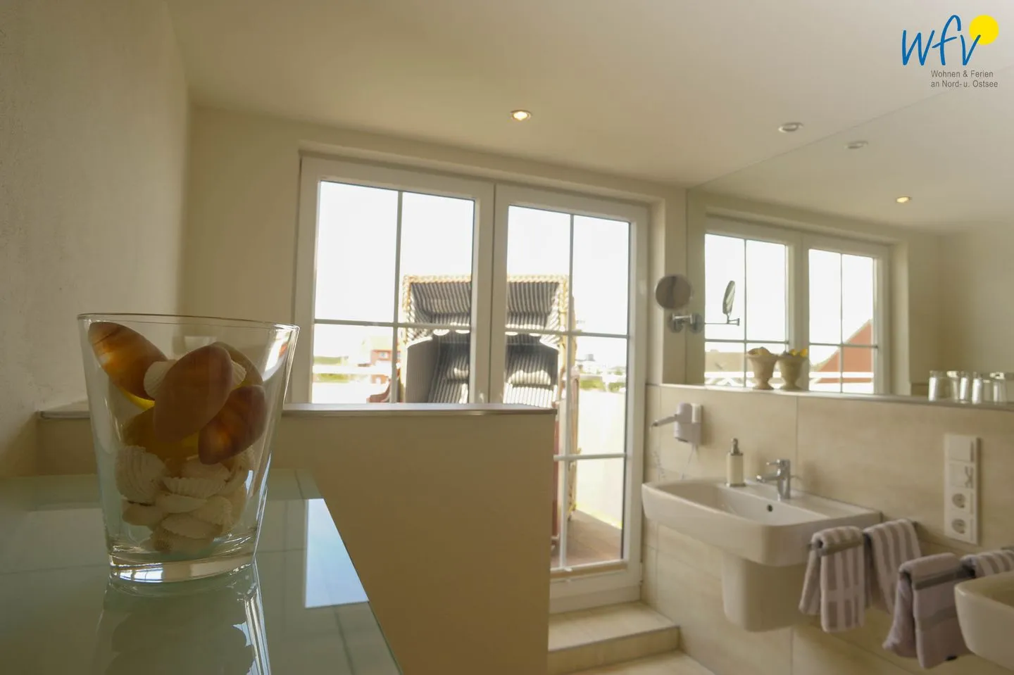 Villa Verdi Ferienwohnung 9 Wangerooge - Badezimmer