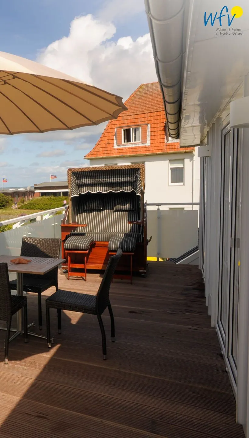 Villa Verdi Ferienwohnung 9 Wangerooge - Balkon