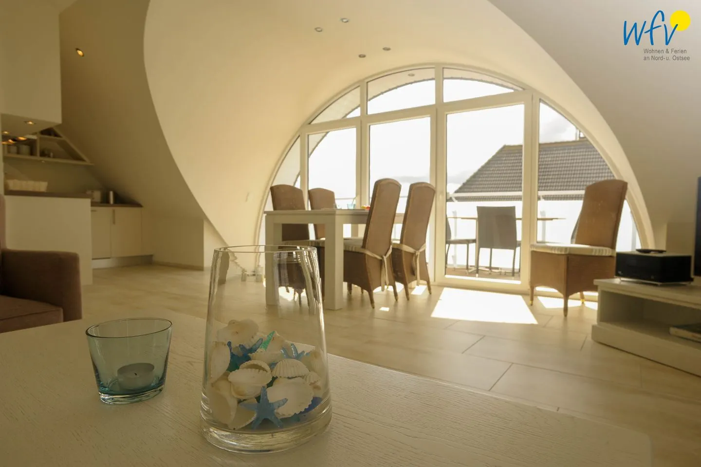 Villa Verdi Ferienwohnung 9 Wangerooge - Wohnzimmer