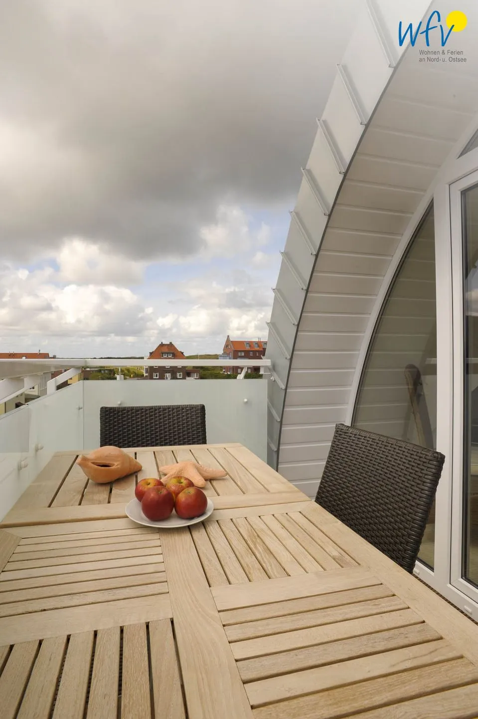 Villa Verdi Ferienwohnung 9 Wangerooge - Balkon
