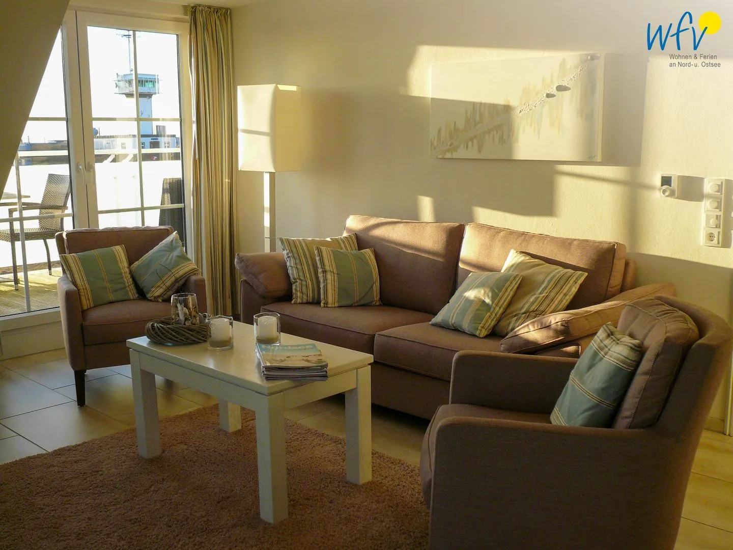 Villa Verdi Ferienwohnung 9 Wangerooge - Wohnzimmer