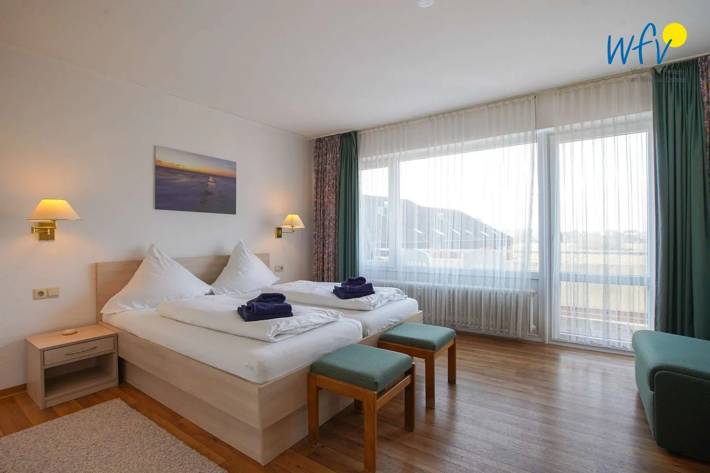 Holiday Residenz II Ferienwohnung 51 Borkum - Schlafzimmer