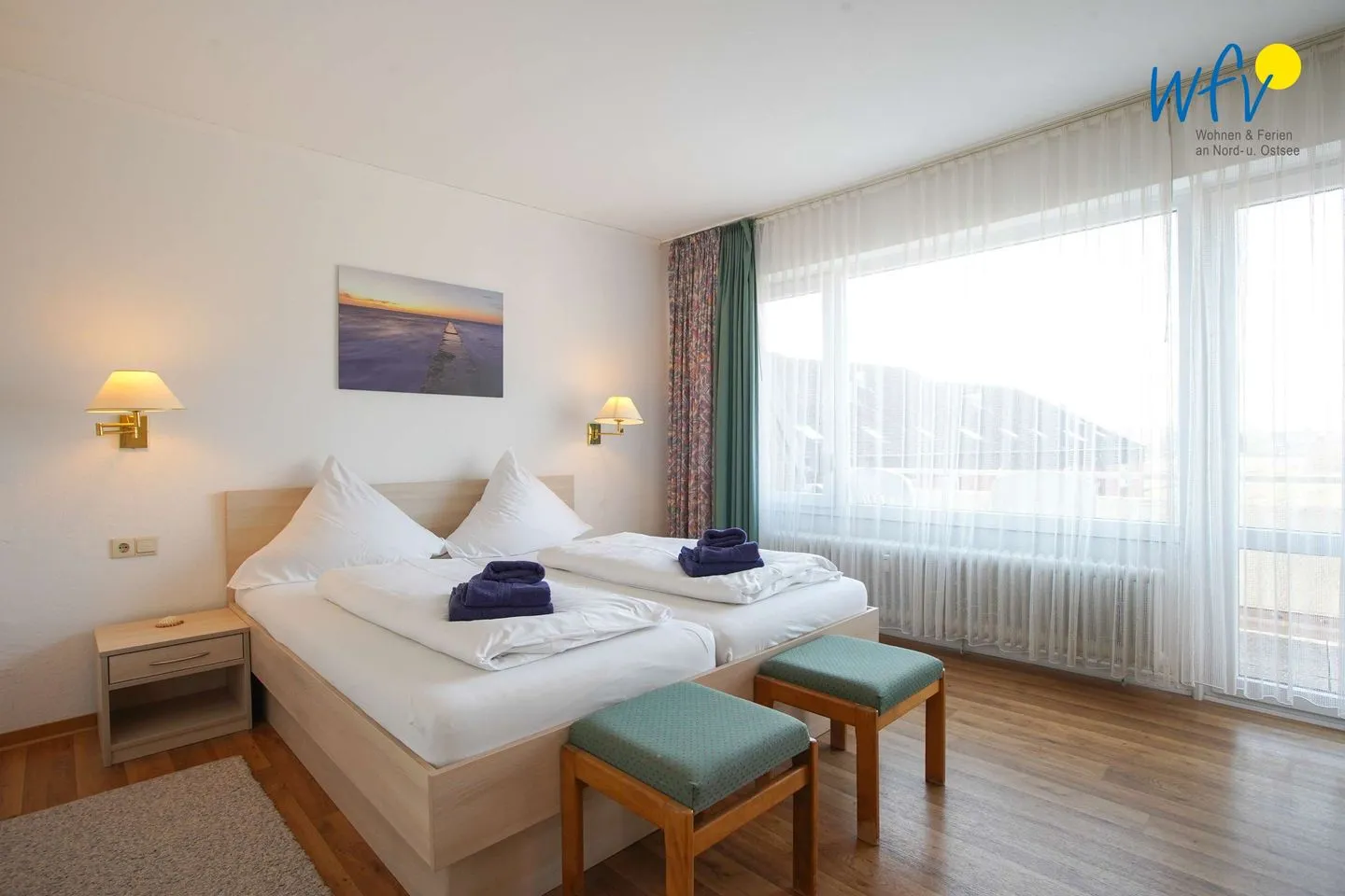 Holiday Residenz II Ferienwohnung 51 Borkum - Schlafzimmer