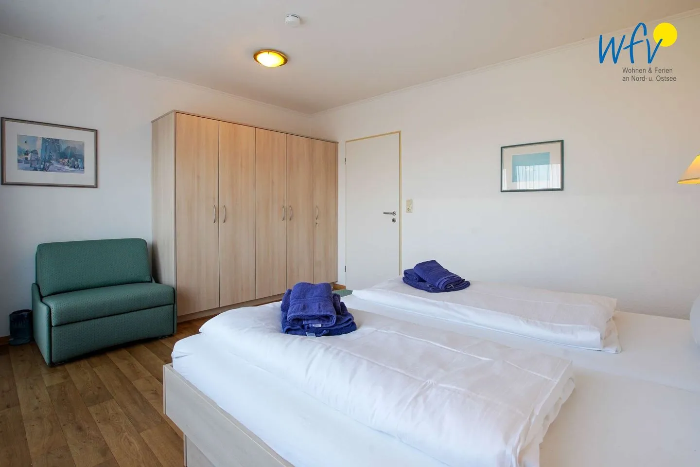Holiday Residenz II Ferienwohnung 51 Borkum - Schlafzimmer
