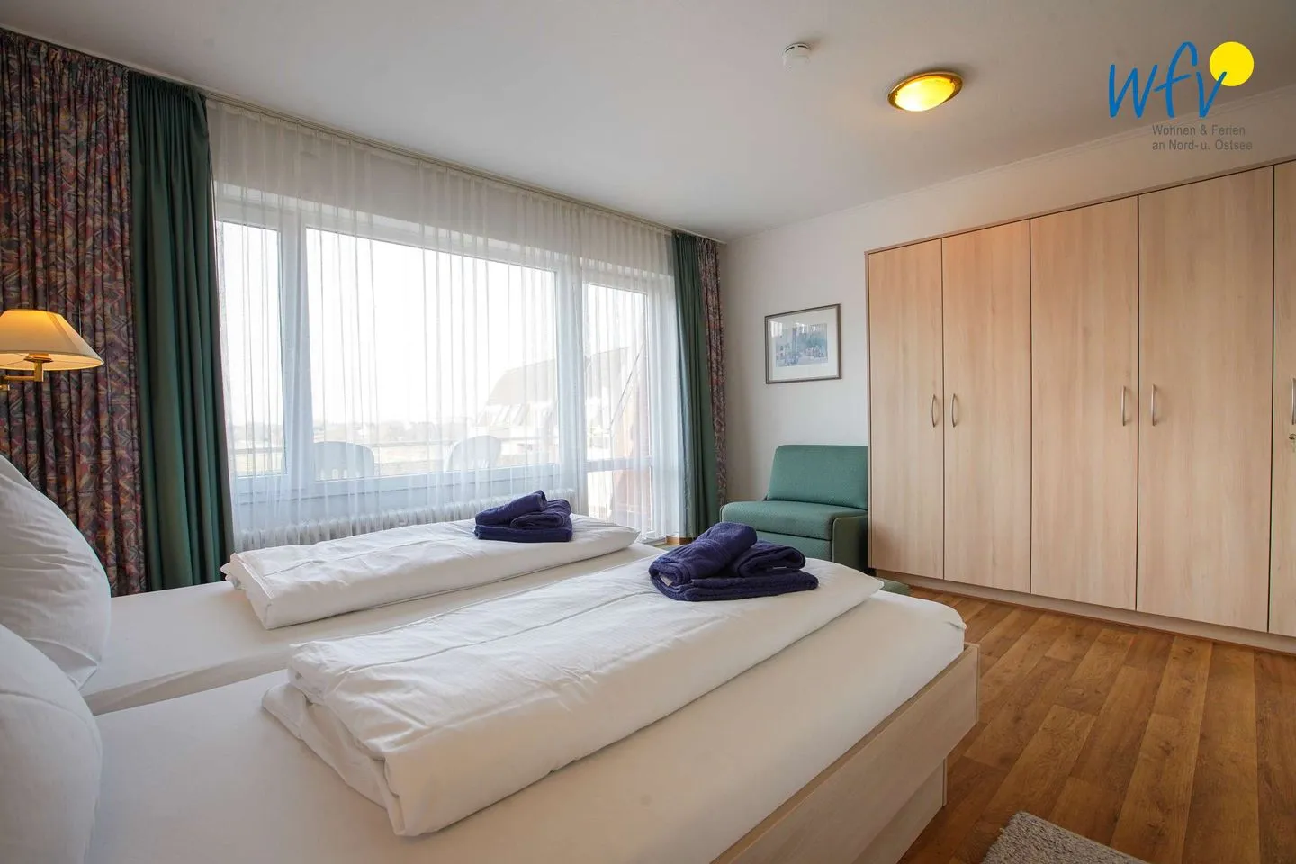 Holiday Residenz II Ferienwohnung 51 Borkum - Schlafzimmer