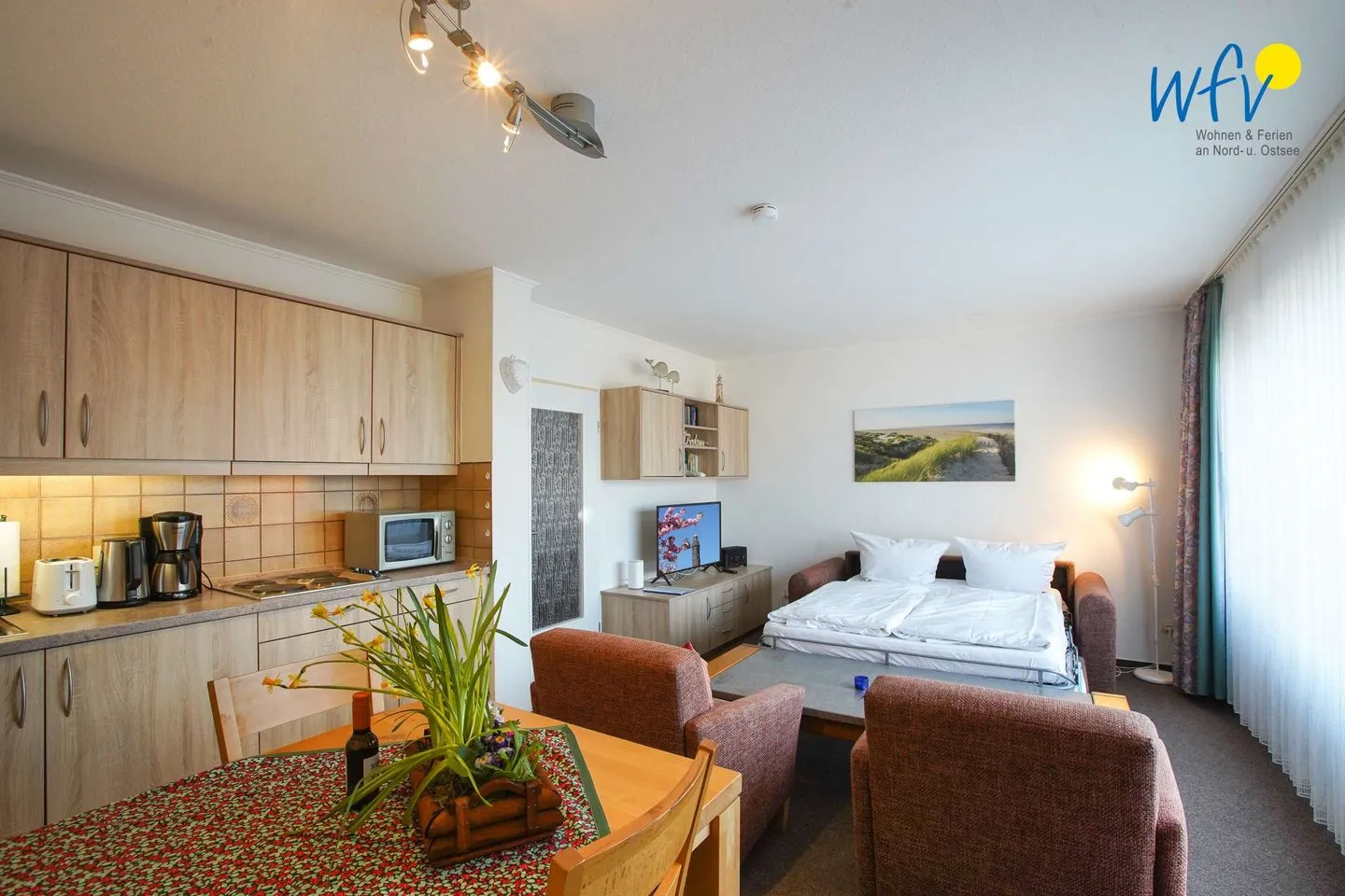 Holiday Residenz II Ferienwohnung 51 Borkum - Wohnzimmer