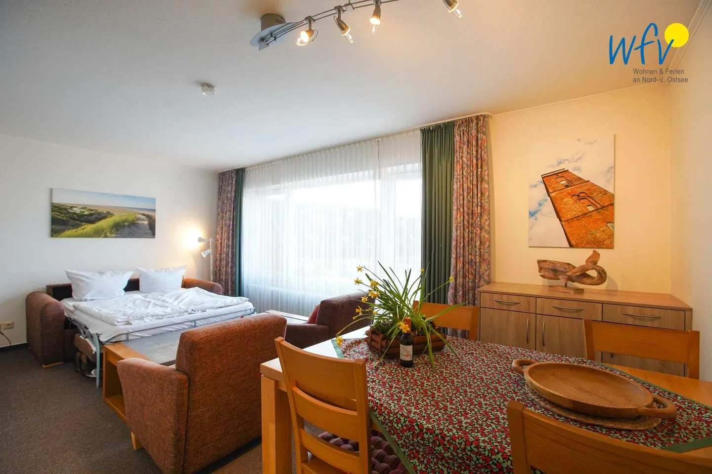 Holiday Residenz II Ferienwohnung 51 Borkum - Wohnzimmer