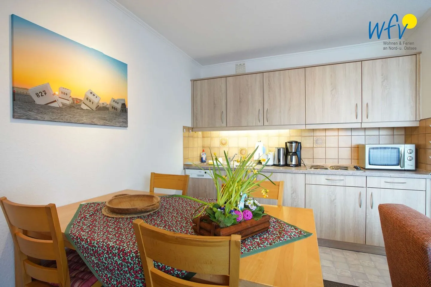 Holiday Residenz II Ferienwohnung 51 Borkum - Küche / Küchenzeile