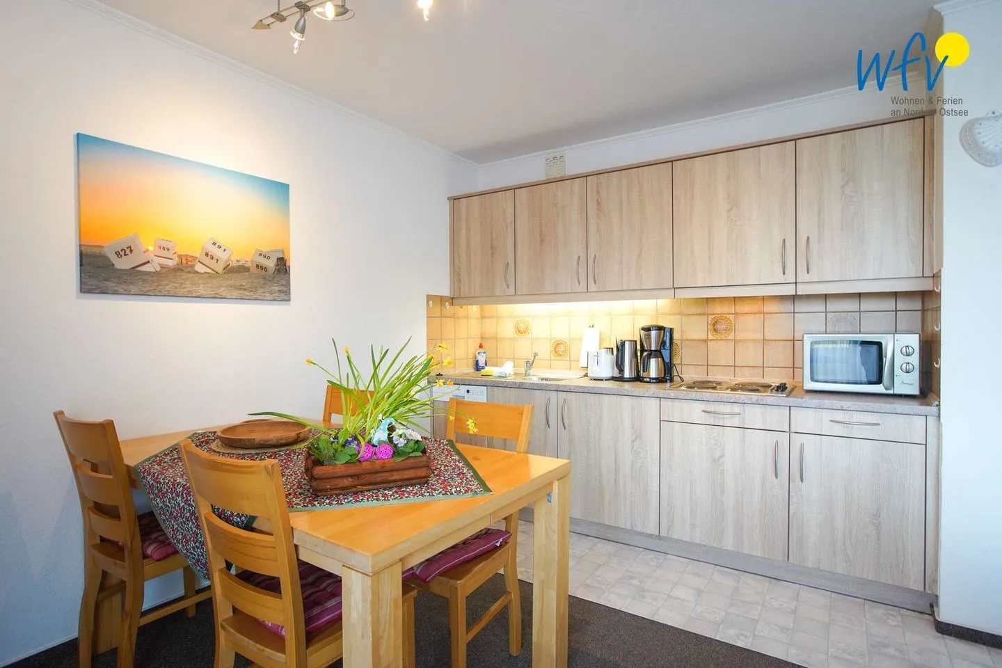 Holiday Residenz II Ferienwohnung 51 Borkum - Küche / Küchenzeile