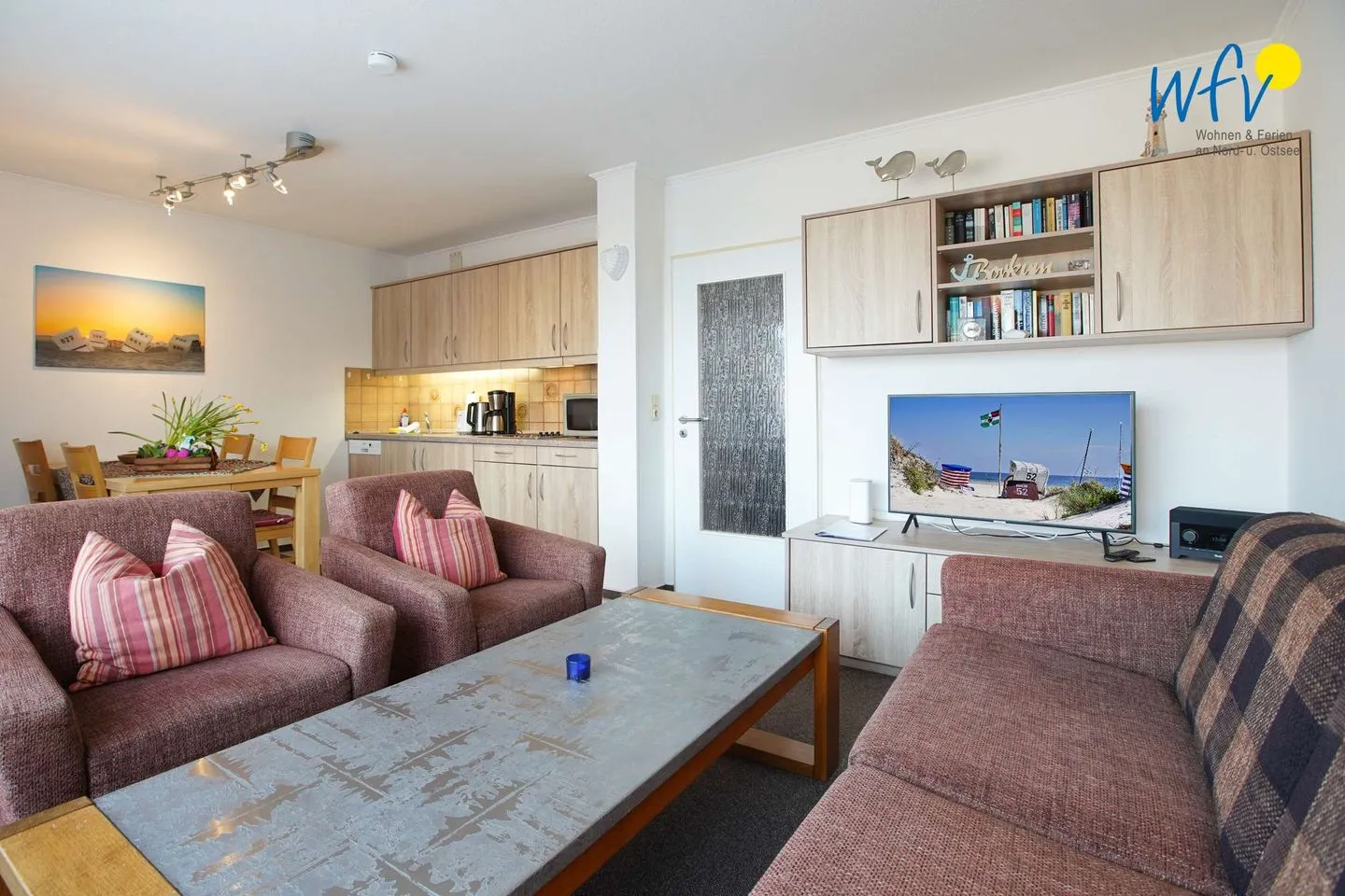 Holiday Residenz II Ferienwohnung 51 Borkum - Wohnzimmer