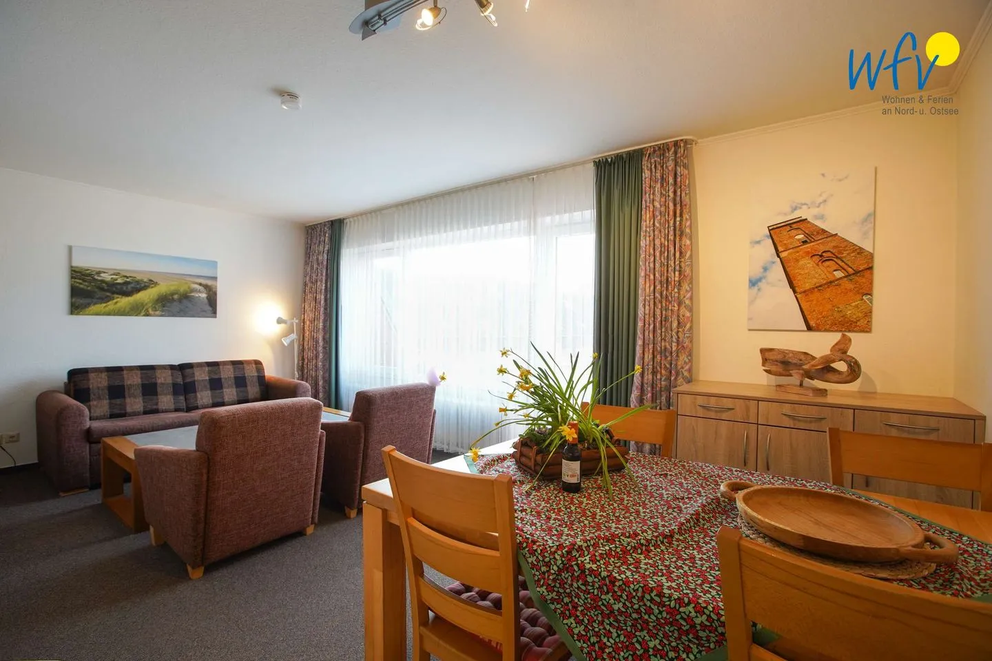Holiday Residenz II Ferienwohnung 51 Borkum - Wohnzimmer