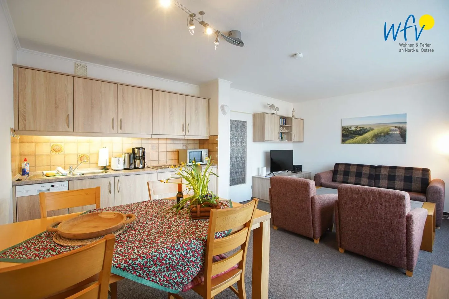 Holiday Residenz II Ferienwohnung 51 Borkum - Wohnzimmer