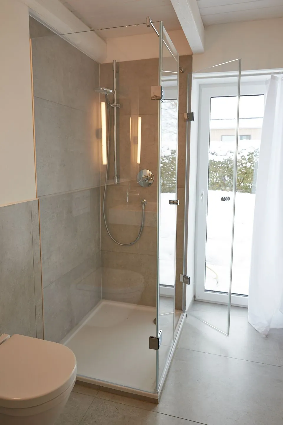Entspannt Urlauben am Wasser: Ferienhaus "Schuppen 23" für bis zu vier Personen! Stexwig - Badezimmer