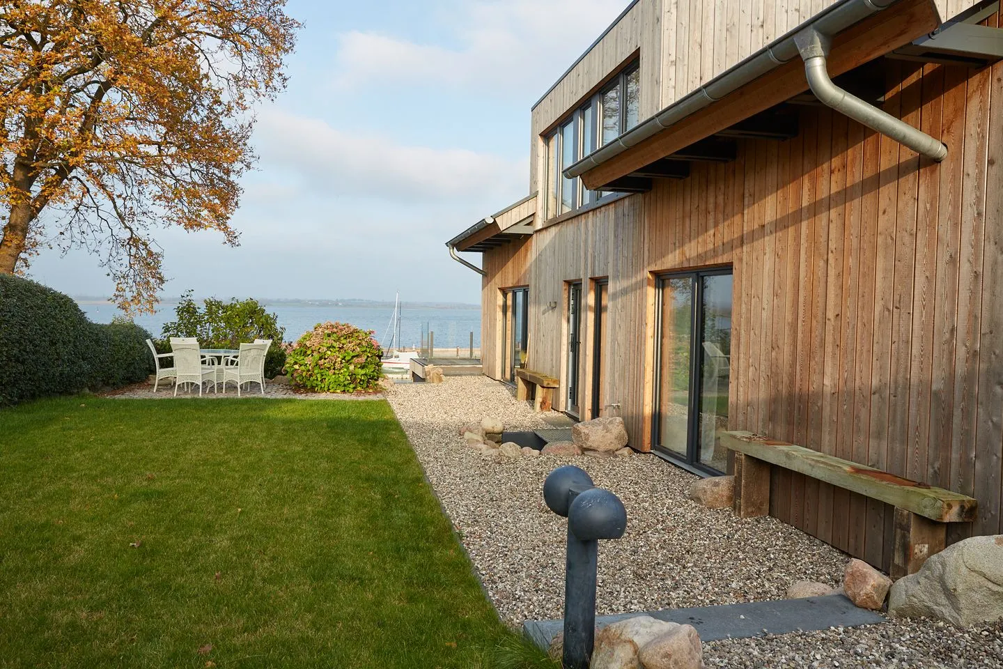 Entspannt Urlauben am Wasser: Ferienhaus "Schuppen 23" für bis zu vier Personen! Stexwig - Fassade / Eingang