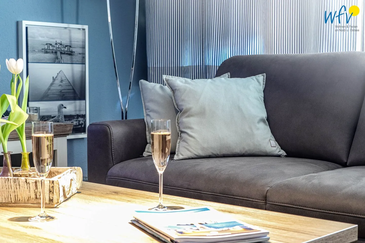 Ferienpark Seedorf Fischerhaus - Ferienwohnung 12 Rügen - Sellin - Wohnzimmer