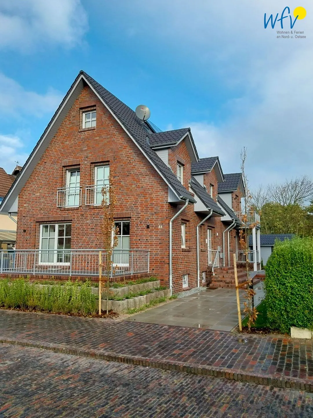 Haus Likedeeler Ferienwohnung 1 Wangerooge - Fassade / Eingang