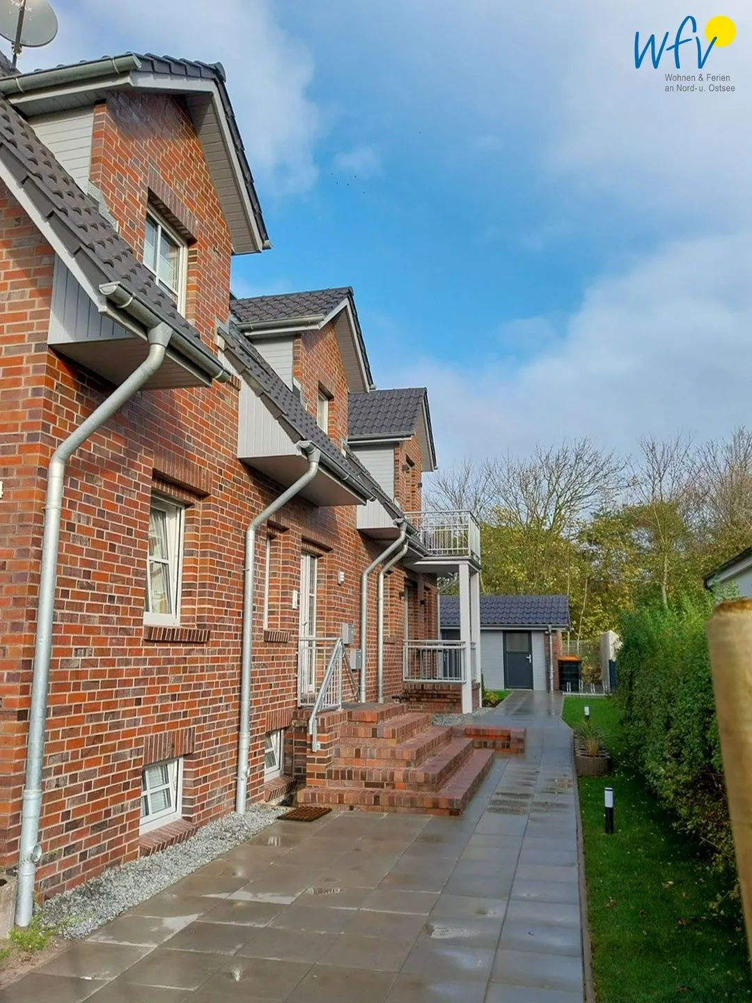 Haus Likedeeler Ferienwohnung 1 Wangerooge - Fassade / Eingang