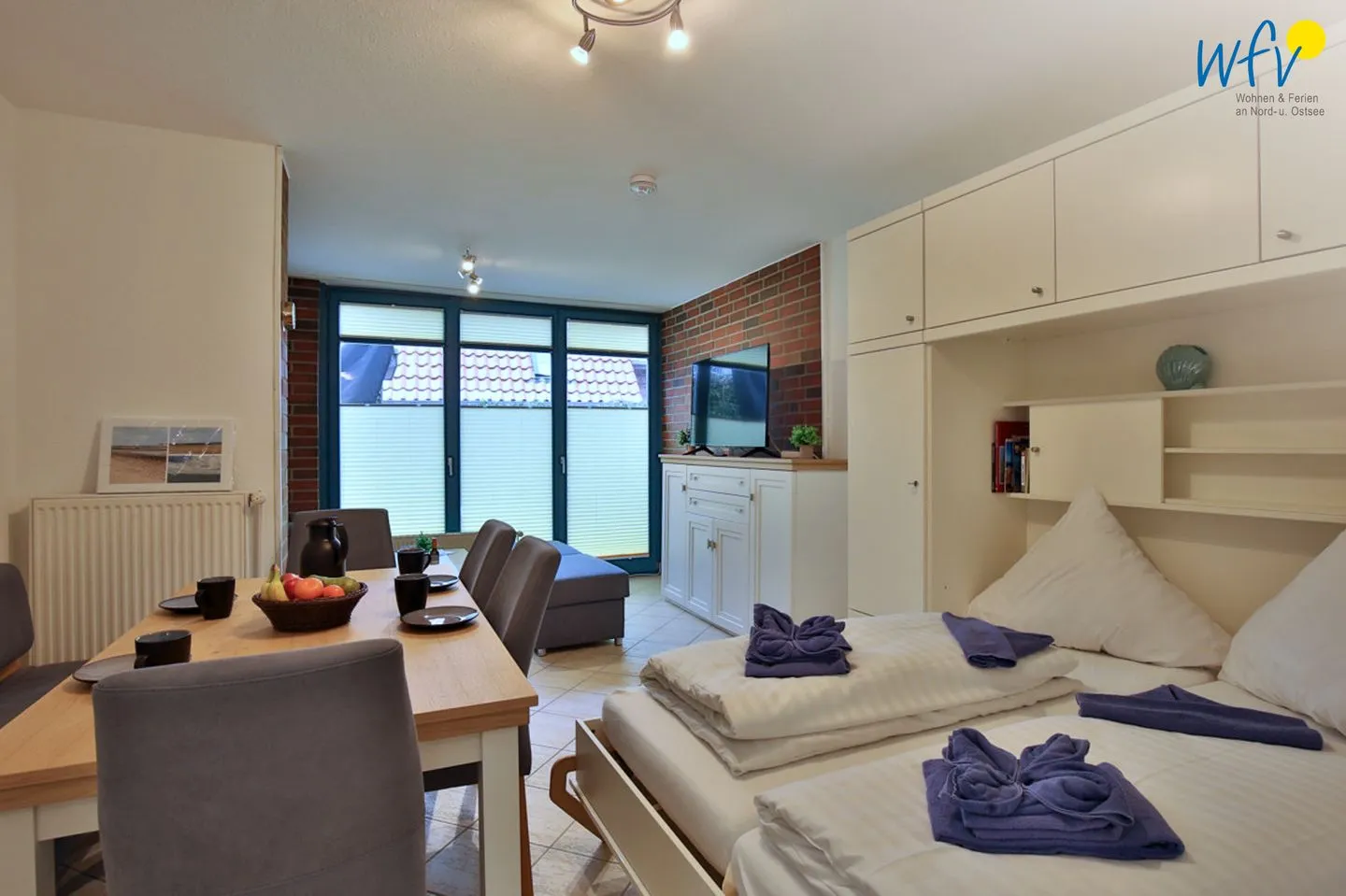 Ferienhaus Nikolausstraße 3B Ferienwohnung ,,Inseltraum'' Wangerooge - Wohnzimmer