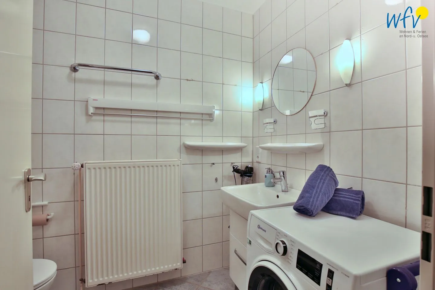 Ferienhaus Nikolausstraße 3B Ferienwohnung ,,Inseltraum'' Wangerooge - Badezimmer