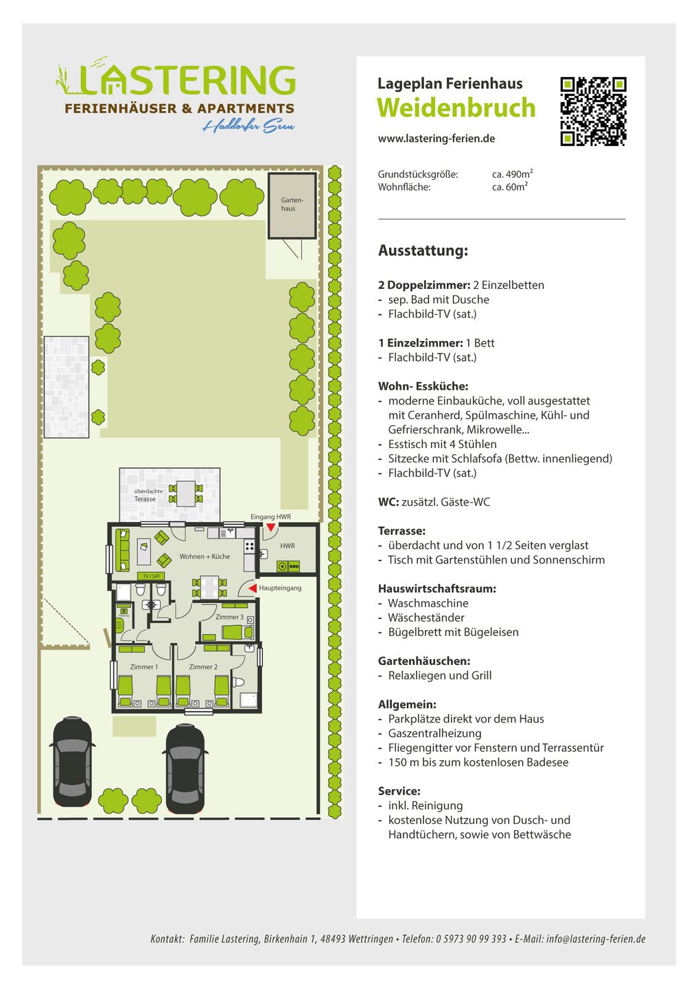 Weidenbruch - Lastering Ferienhäuser & Apartments Haddorf - Grundriss