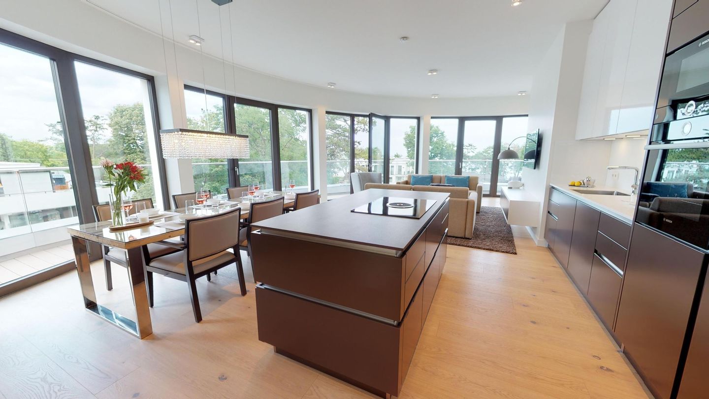 Luxus Ferienpenthouse mit Sauna und riesiger Dachterrasse in Strandlage