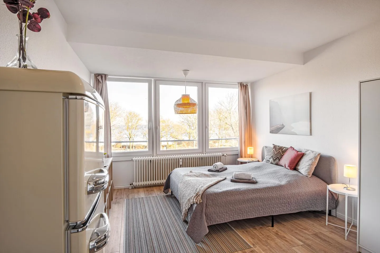 Ferienwohnung Strandblick Eckernförde Eckernförde - Bett