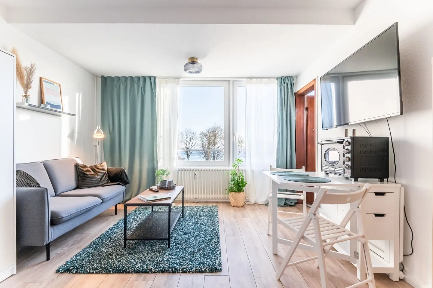 Ferienwohnung Fördeblick Eckernförde Eckernförde - Wohnzimmer