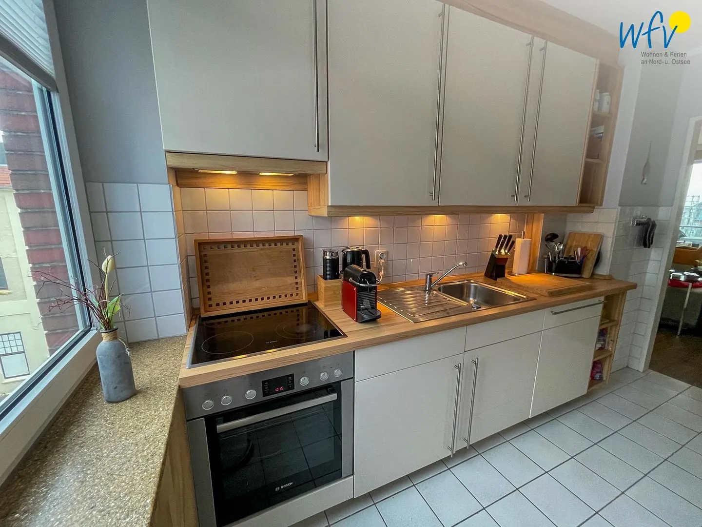 Haus Poseidon Ferienwohnung 4.1 Wangerooge - Küche / Küchenzeile