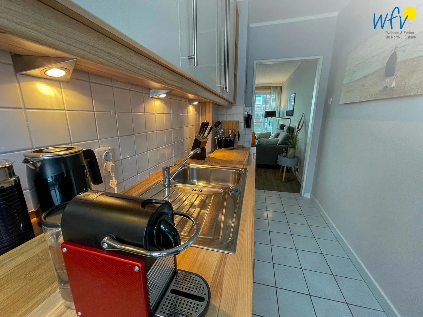 Haus Poseidon Ferienwohnung 4.1 Wangerooge - Küche / Küchenzeile