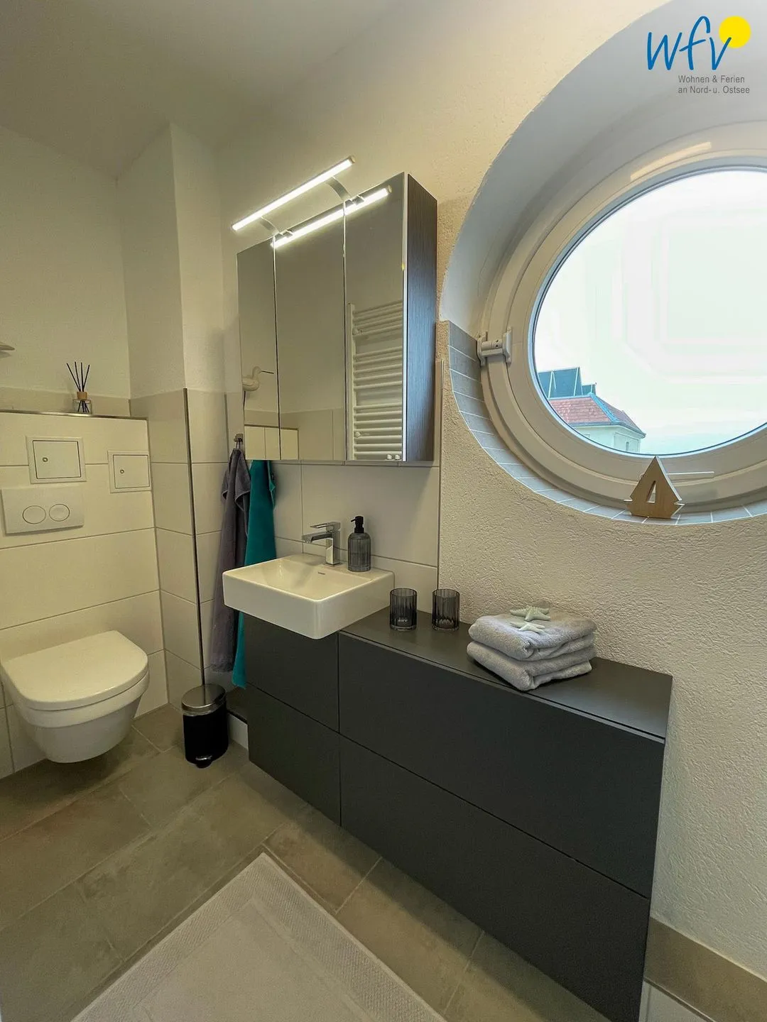 Haus Poseidon Ferienwohnung 4.1 Wangerooge - Badezimmer