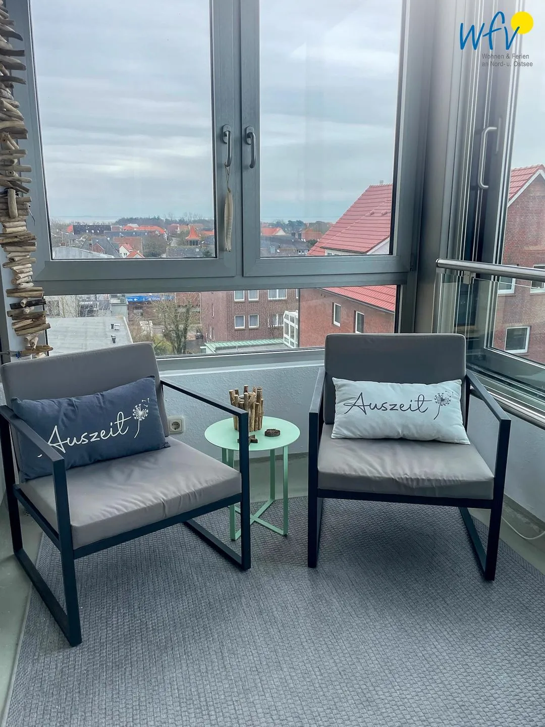 Haus Poseidon Ferienwohnung 4.1 Wangerooge - Balkon