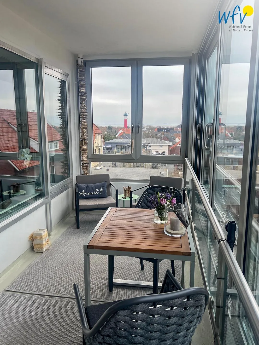 Haus Poseidon Ferienwohnung 4.1 Wangerooge - Balkon