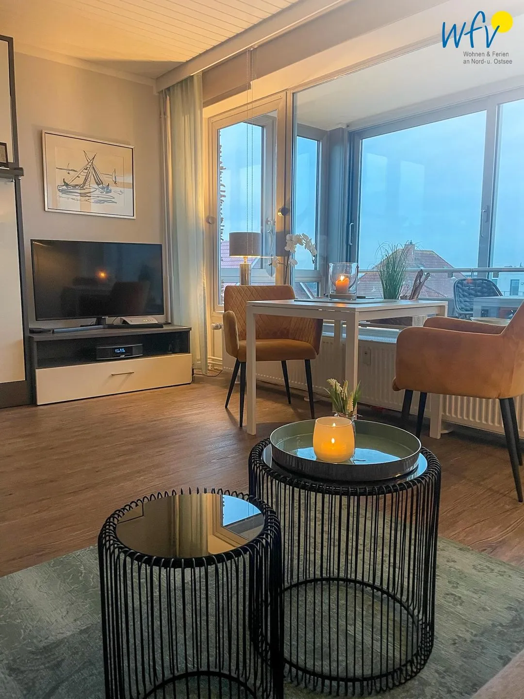 Haus Poseidon Ferienwohnung 4.1 Wangerooge - Wohnzimmer