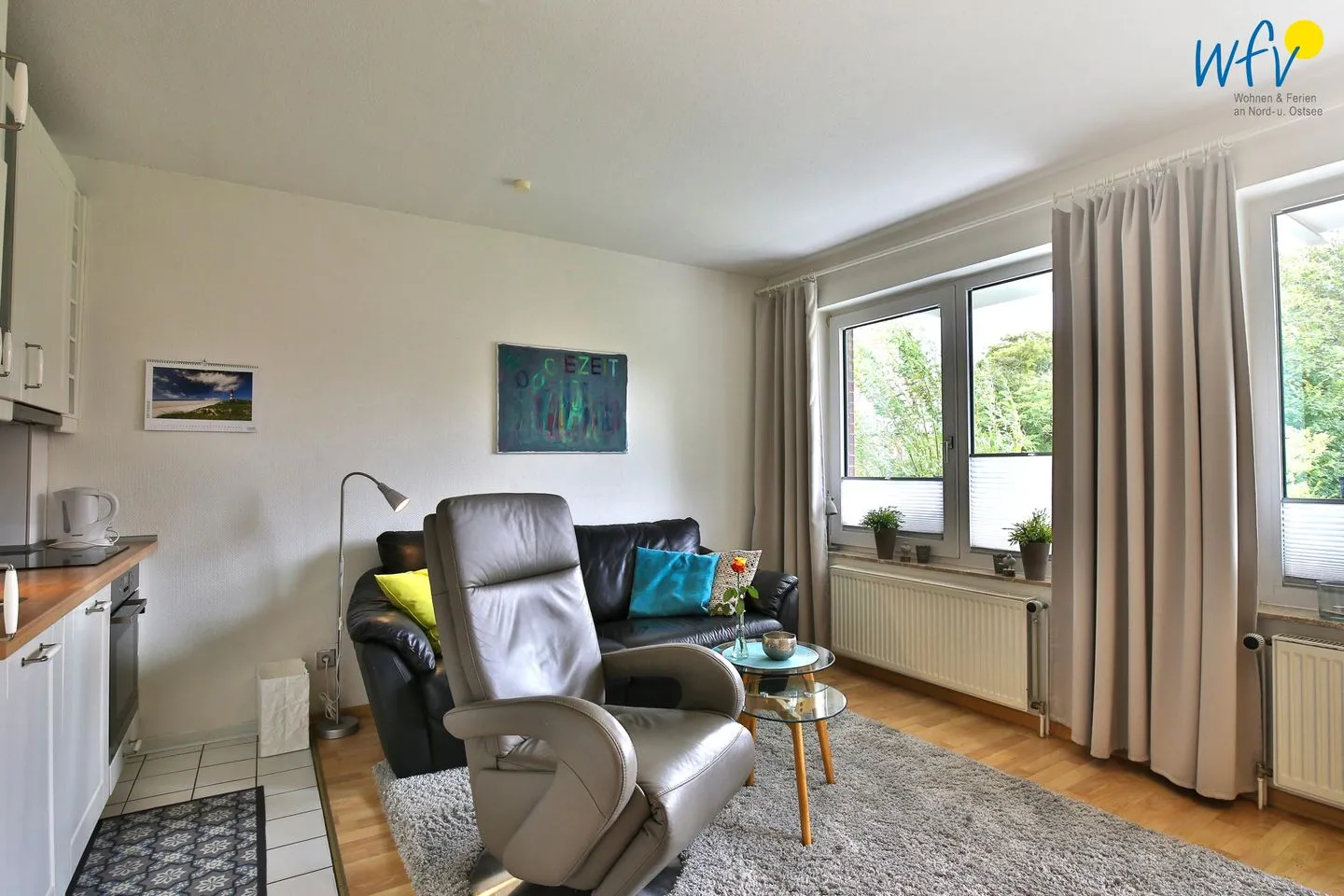 Residenz am Alten Leuchtturm Ferienwohnung 7 Wangerooge - Wohnzimmer