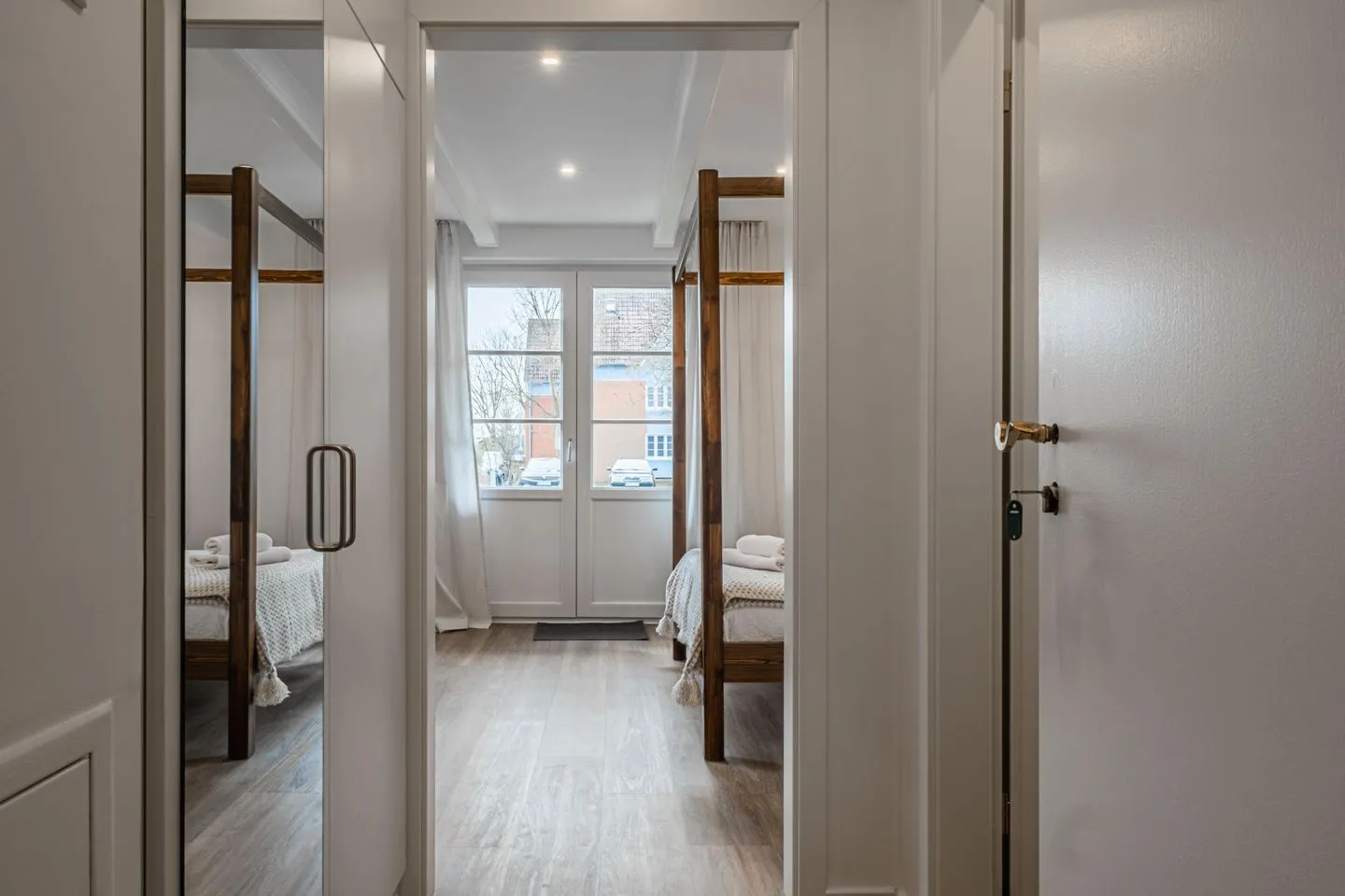 Ferienwohnung Ahoi Inselzeit Pellworm Pellworm - Bett