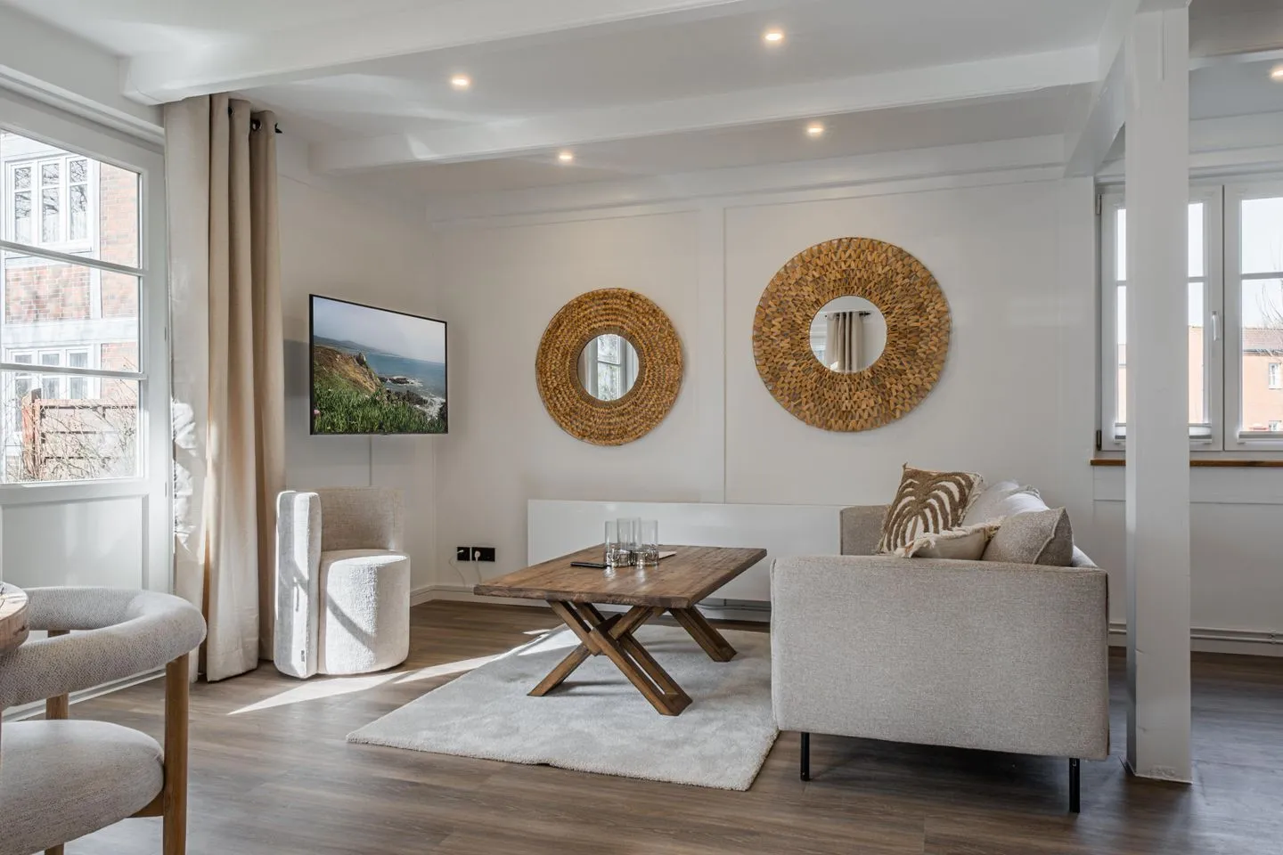 Ferienwohnung Nordseelounge Pellworm Pellworm - Wohnzimmer