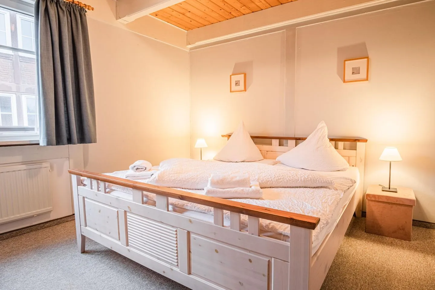 Ferienwohnung Heimat auf Zeit Pellworm Pellworm - Bett