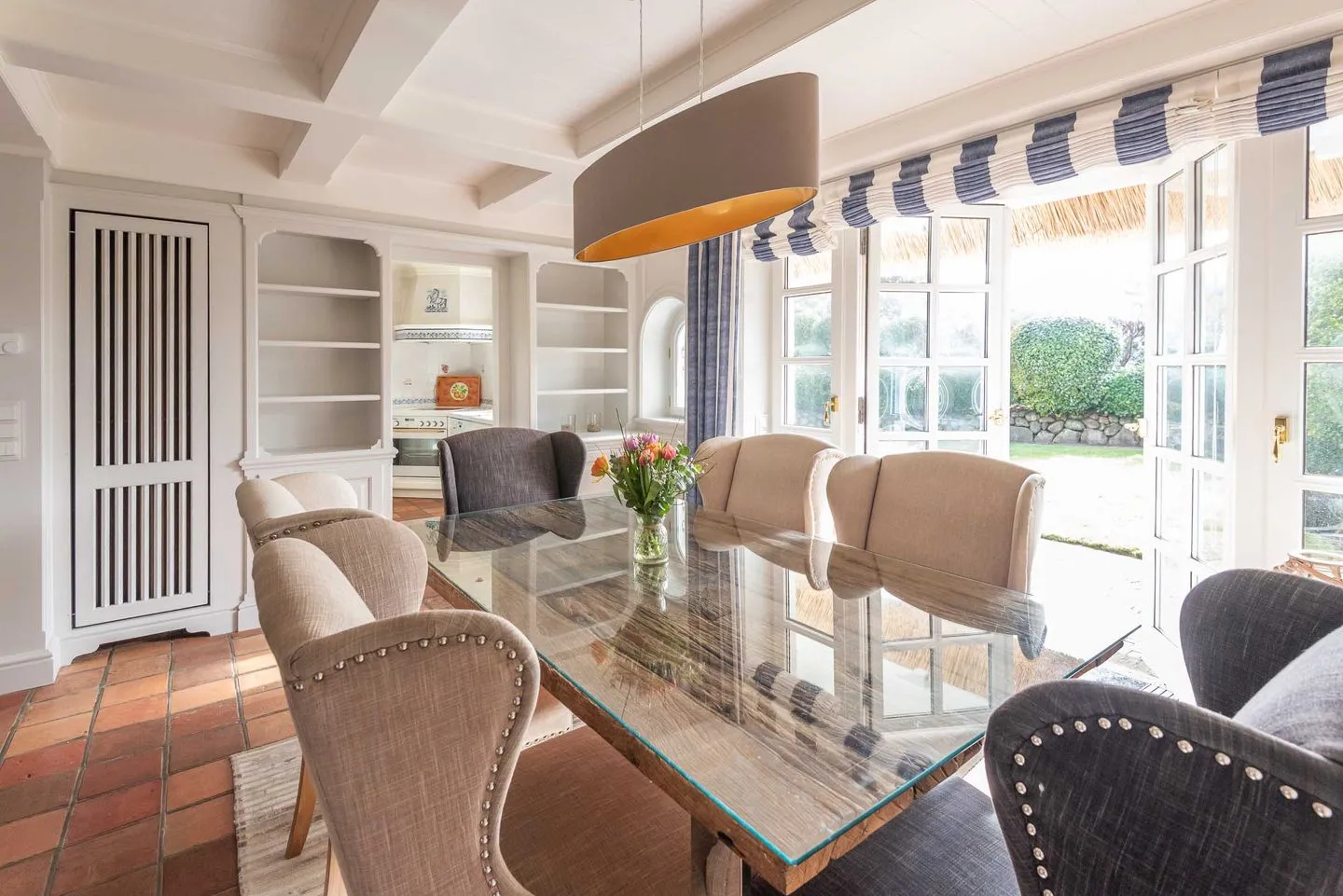 Rosenhaus unter Reet Kampen - Wohnzimmer