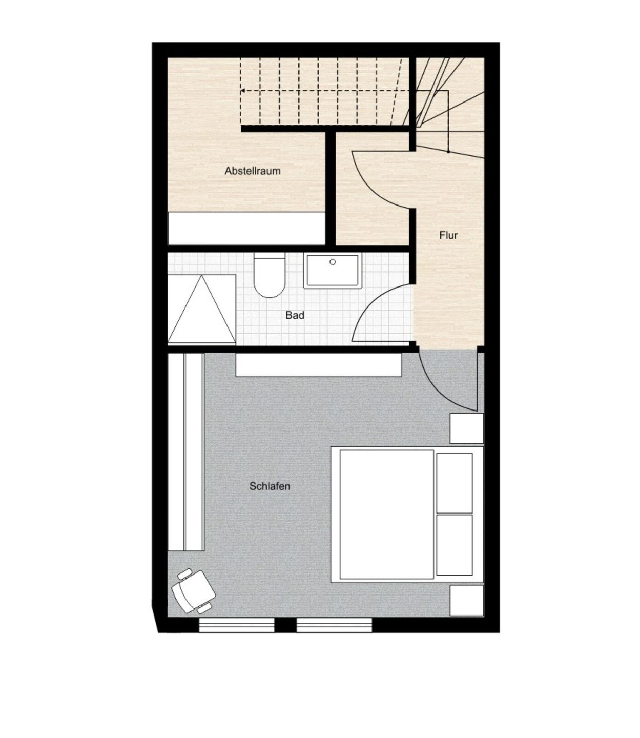  Haus Seute Deern, Wohnung Bilge Juist - Grundriss