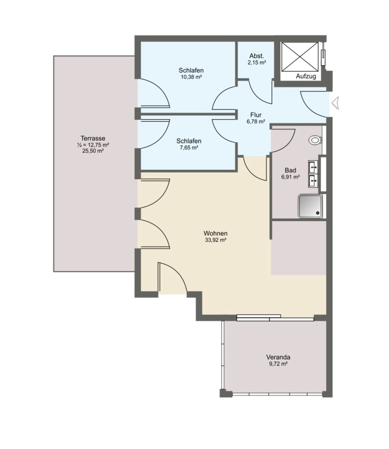  Deichsonne Juist - Grundriss