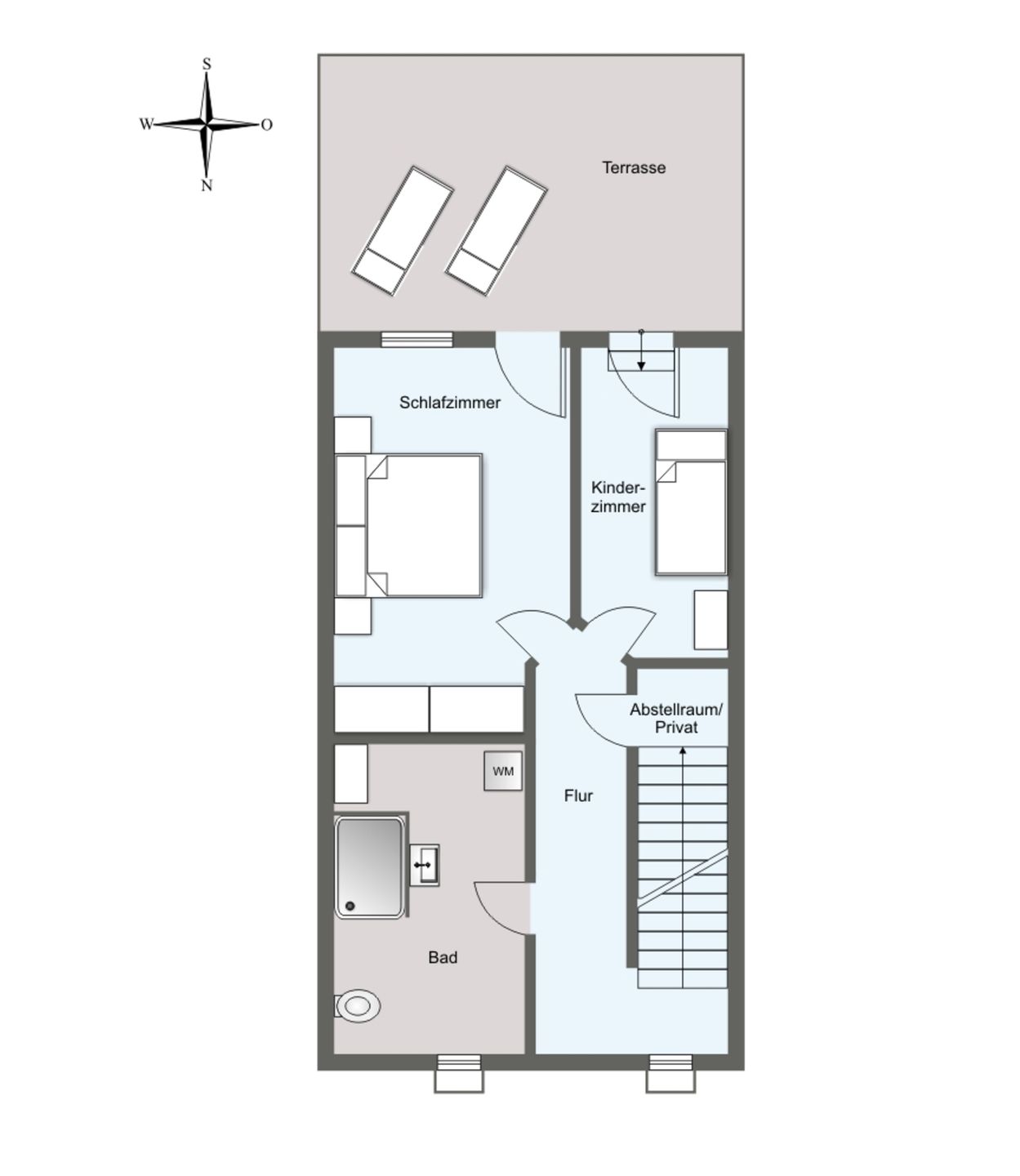  Appartement Deichnest Juist - Grundriss