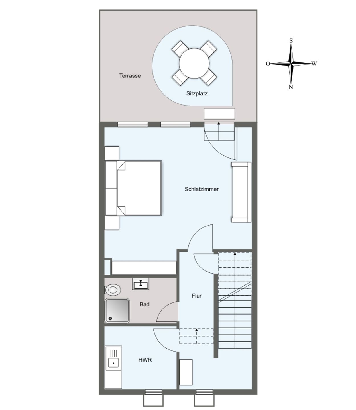  Appartement Deichperle Juist - Grundriss