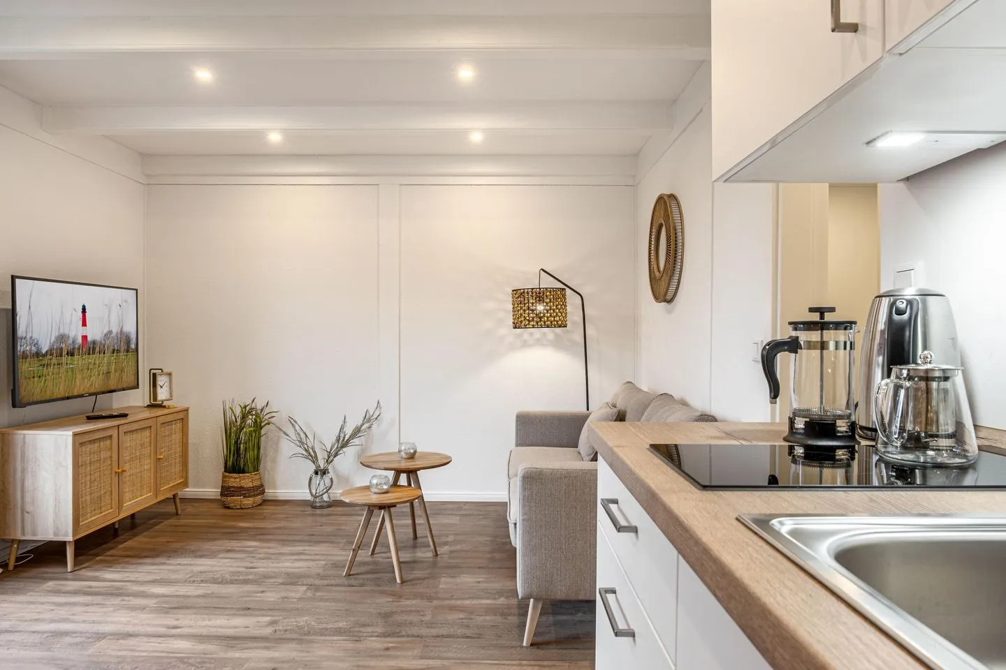 Ferienwohnung Pellwormer Küstenkind Pellworm - Küche / Küchenzeile